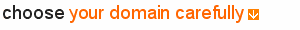 choosing a domain name